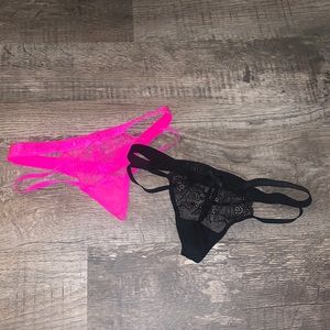 2 pairs VS strappy panties